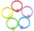 50PCS 30mm Colorful Flat Key Chain Ring Metal Split Keychain Key Ring for Car Home Keys Organization...