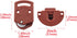 2Pairs Old-fashioned Wardrobe Sliding Door Roller Gear Track Panel Internal Kit, Furniture Sliding Door Pulley Accessories...
