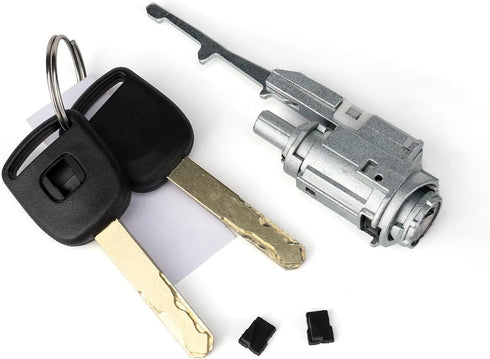 Ignition Switch Lock Cylinder w/ 2 Keys Compatible with Honda Accord Civic Crosstour CR-V CR-Z Element Fit Insight Odyssey S2000 Acura MDX RDX TL ...