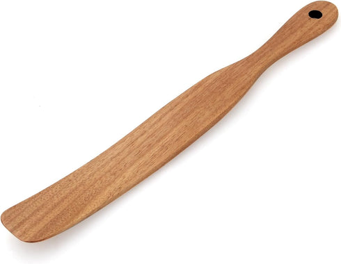 Skinny Wooden Spurtle for Sourdough Starter, Spreading, Baking, Mixing Sourdough Spoon Stirring Stick Wood Bread Spatula for Cooking Utensils Flat...