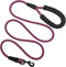 6FT Heavy Duty Dog Leash, Comfortable Soft handle, 1/2" Diameter Nylon Rope Leash for Medium and Large Dogs Walking Training, Pink...