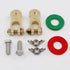UTSAUTO Battery Terminal Connectors 2Pcs Positive & Negative Brass Car Battery Terminal Clamp for Truck Van Marine Boat RV Max Current 300A...