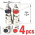 CESS Amplifier Terminal Connector Binding Post Push Quick Type -Binding Post Spring Loaded Press Subwoofer Basket Terminal (4 Pack)...