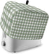 Sage Green Buffalo Plaid Toaster Cover 4 Slice, Large Kitchen Appliance Covers, Farmhouse Green White Checkered Toaster Oven Cover with Loop, Brea...