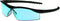 MCR Safety DL113 Dallas Safety Glasses with Polished Black Frame and Light Blue Lens...