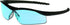 MCR Safety DL113 Dallas Safety Glasses with Polished Black Frame and Light Blue Lens...
