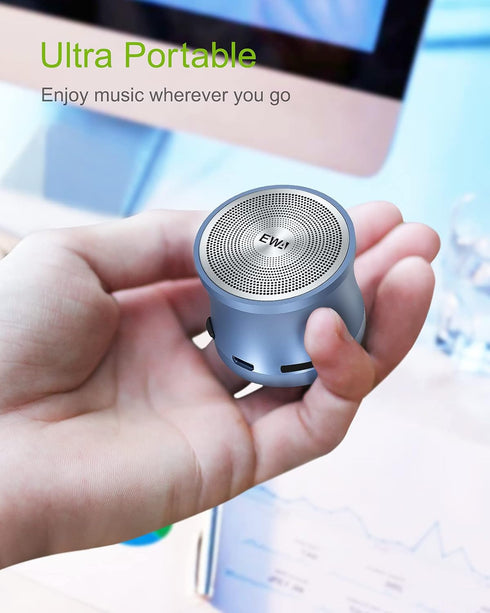 EWA A109mini Bluetooth Speaker with bass Radiator, Enhanced Impactive Bass, Portable Loud Speake, Perfect Travel Wireless Speaker for Home, Hiking...