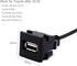 USB Port Car Charger for Toyota,USB Extension Power Cable Cord Socket Poet for Toyota after 2019 Compatible with iPhone/Samsung MP4/3(26 * 23cm)...