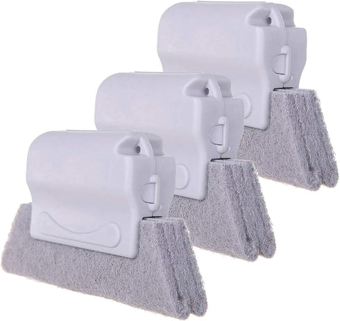 Groove Gap Cloth Window Door Track Multifunctional Cleaning Brush Color: Beige/Gray/Blue (Random Color Matching)3PCS...