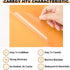 CAREGY Iron on Heat Transfer Vinyl Roll HTV (12''x5',Light Orange)...