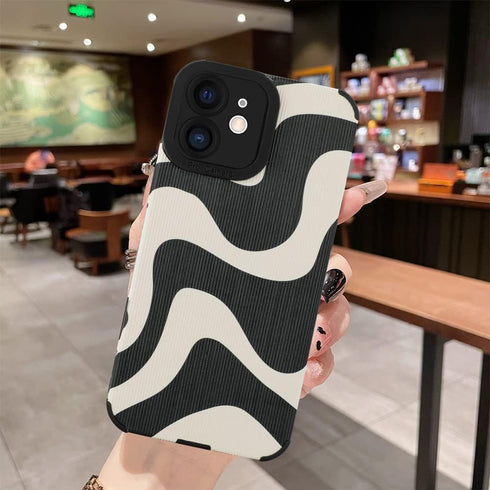 MZELQ for iPhone 11 Case, Cute Pattern Wave iPhone 11 Case, Screen Protector Camera Protection Lens Shockproof Phone Case for Girls Women......
