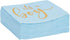 Sparkle and Bash 50 Pack It's a Boy Baby Shower Napkins - 5 x 5 in Blue & Gold Foil - 3-Ply Cocktail Table Napkins for Baby Boy Shower Decorations...