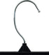 HangOn Recycled Plastic with Ridged Clips Pants Hangers, 12 Inch, Black, 10 Pack...