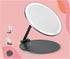 MILEDUO Rechargeable Travel Makeup Mirror with Lights, 6.3 inch Foldable Compact Mirror 850mAh Battery, 3 Color Light Touch Screen for Travel and ...