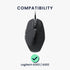 kwmobile Mouse Feet Replacement Compatible with Logitech G303 / G302 Computer Mouse Skates Sticker - Black...