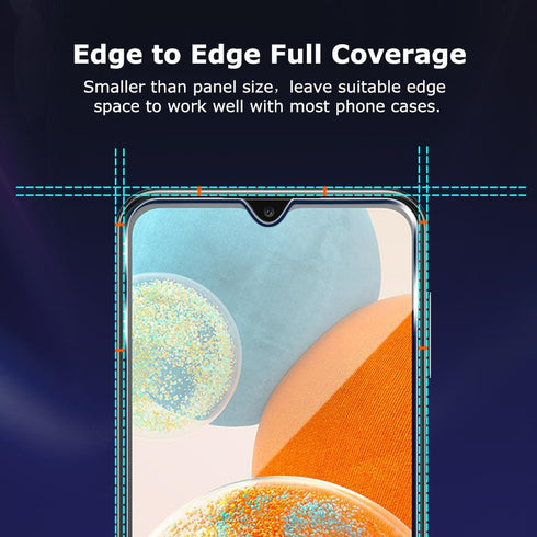 2 PACK Samsung Galaxy A23 5G / Galaxy A23 5G UW Screen Protector Glass, Premium 9H Hardness Anti-Scratch Bubble Free Tempered Glass Screen Protect...
