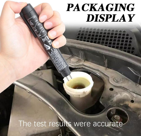 Brake Fluid Liquid Tester Pen, Auto Tester Tool, Car Diagnostic Testing Tool with 5 LED Indicators, DOT 3 DOT 4 DOT 5.1 Brake Fluid Tester Pen for...