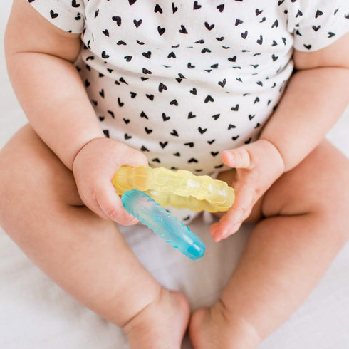 Cool Nature Teether (2 Pack)-Yellow/Aqua Set...