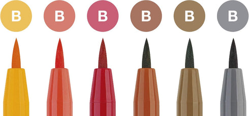 Faber-Castel Pitt Artist Manga Brush Pens, Assorted Colors, 6-Pack...