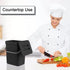 Kitchen Compost Bin for Countertop, Hanging Small Trash Can with Lid Under Sink for Kitchen Bathroom, Mountable Compost Bucket, Black...
