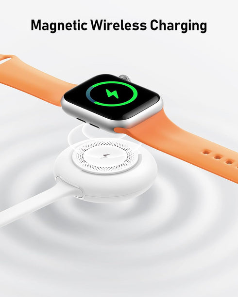 Portable Apple Watch Charger, 1200mAh Magnetic Keychain Wireless Power Bank Watch Charger for iWatch, Portable Magnetic Smart Watch Charger for Ap...