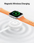 Portable Apple Watch Charger, 1200mAh Magnetic Keychain Wireless Power Bank Watch Charger for iWatch, Portable Magnetic Smart Watch Charger for Ap...