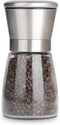 Gulex® Pepper Grinder Pepper Mill, Salt Grinder Refillable,(Single Package) Adjustable, Stainless Steel Sea Salt Shaker with Ceramic Rotor (1 pack...