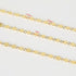 YOUBEIYEE 16.4 Feet Light Gold Sequin Chain for Jewelry Making Solid Brass 16K Gold Plated Jewelry Chain Bulk Bracelet Necklace DIY Jewelry Suppli...