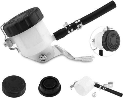 Qiilu Front Brake Reservoir for SV650 03-09 SV1000S 03-07 -R1000 01-08 Motorcycle Brake Master Cylinder Oil Reservoir Fluid Bottle...