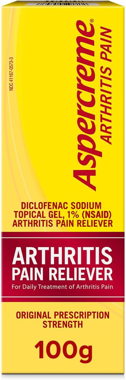 Aspercreme Arthritis Pain Relief Gel for Arthritis & Joint Pain, Non-steroidal Anti-inflammatory Topical Gel with Max-Strength Diclofenac Sodium, ...