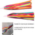 Pssopp 1 Pair Kid's Rainbow Bike Streamers Childrens Bike Streamers Grips Tassels Kids Bike Accessories(Multi Color)...