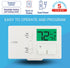 Lux Pro P111 Non-Programmable Thermostat; 1 Heat, 1 Cool; Batteries Included...
