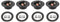 3” Double Binding Round Gold Plate Push Spring Loaded Jacks Connector Speaker Box Terminal Cup (Black - 4pcs)...