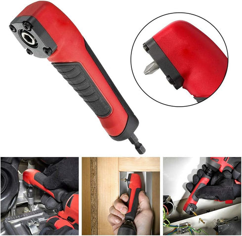 Right Angle Attachment Electric Screwdriver Repair 90 Degree Corner Device, ABS Handle Screwdriver Socket Adapter Drill Bit Corner Adapter for 18v...