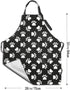 Dog Animal Paws Print Waterproof Apron for Adults Chef Bib With Roomy Pocket for Kitchen BBQ Crafting Drawing...