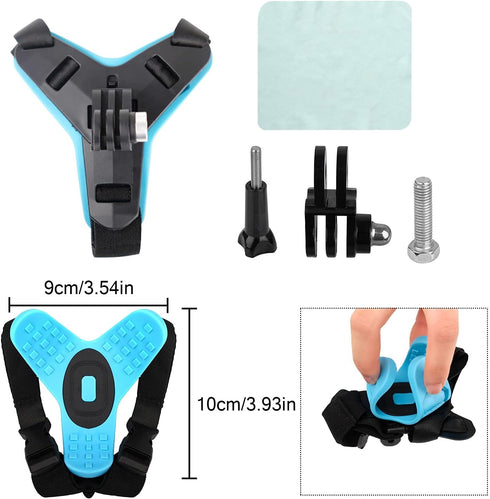 ChromLives Helmet Mount for Gopro, Updated Motorcycle Helmet Chin Strap Mount for Gopro Hero 11 10 9 8 7 6 5 4 3, Xiaomi Yi and More Action Camera...
