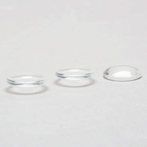 Glass Cabochons Dome Tiles, 30PCS 18mm, Thickness 4.5mm, Clear Round Flat Back Dome Cabochons Set for DIY Craft Photo Charms, Cameo Pendants, Ring...