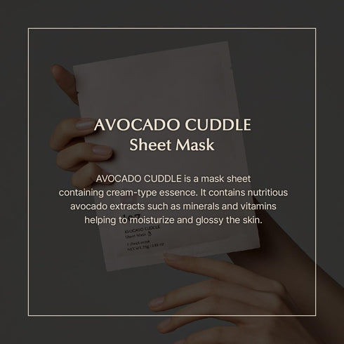 107 Avocado Cuddle Sheet Mask Pack of 5 | Facial sheet mask | Korean facial mask | Korean skin care | Moisturizing | Hydrating...