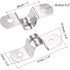 uxcell U Shaped Conduit Clamp Saddle Strap Tube Pipe Clip Stainless Steel M10 10Pcs...