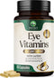 Eye Vitamin & Mineral Supplement with Lutein, Zeaxanthin, Bilberry & Zinc, Supports Eye Strain, Vision Health for Adults with Vitamins C & E, Non-...