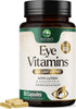 Eye Vitamin & Mineral Supplement with Lutein, Zeaxanthin, Bilberry & Zinc, Supports Eye Strain, Vision Health for Adults with Vitamins C & E, Non-...
