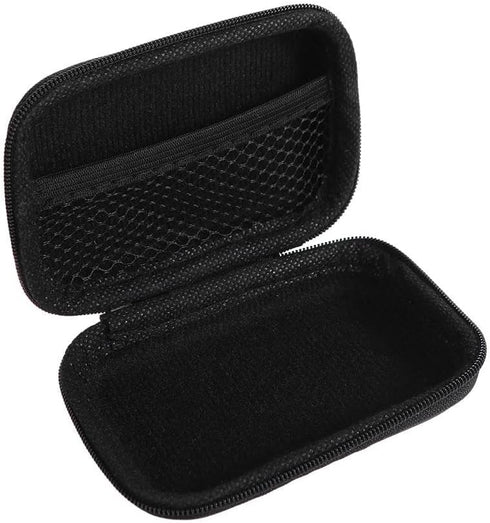 2Pcs EVA Zipper Bag Black Durable Headset Storage Box Earphone Accessory Travel Case Headphone Storage Organizer Bag...