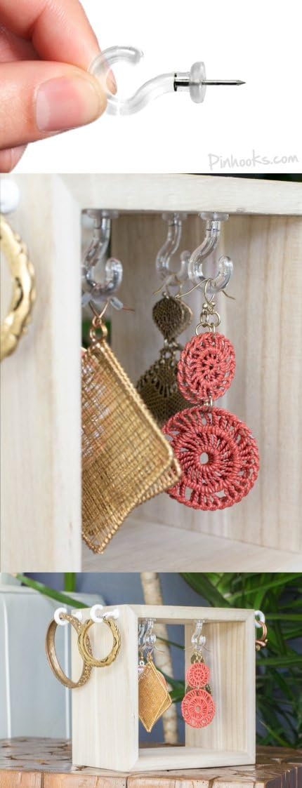 Push Pin Wall Hook - Klear Kindness (Transparent) - 40-Count...
