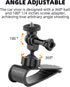 Car Sun Visor Mount for Insta360 X4 X3 X2 DJI Osmo Pocket 3 Action 4 3 Gopro 12 11 10 9 8 7 Car Sun Visor Holder with Phone Clip for Vlog/Video PO...