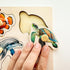 QUOKKA Wooden Puzzles for Toddlers 1-3 – 4 Set Pegged Puzzles for Kids Ages 2-4 – Animal and Birds Learning Toy for Kids – Gift Realistic Educatio...