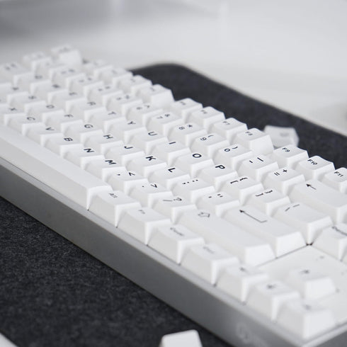 White Keycaps Set Cherry Profile Doubleshot Bow Keycaps 120 Keys Custom Keyboard Keycap for 60% 65% 70% 75% Cherry MX Gateron Kailh Switches Mecha...