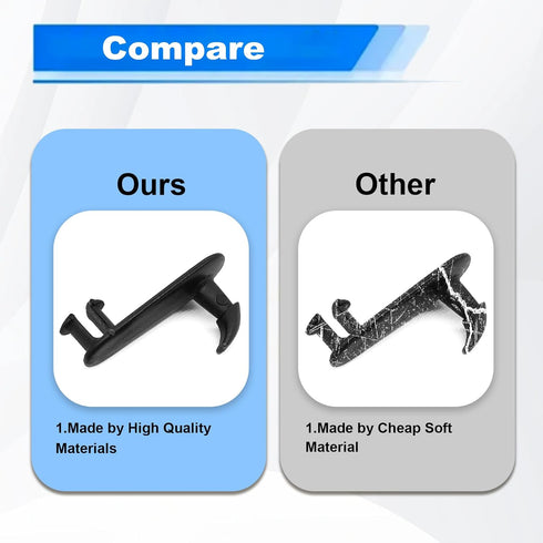 4Pcs Car Floor Mat Clips Floor Carpet Clips Fixing Hooks Compatible with Toyota Lexus Cargo Fastener, Cargo Mat Clip Accessories Black...