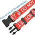 Dog Collar for DO NOT PET, Sturdy Durable with Buckle, Red Dog Collars for Small Medium Large Dogs, Premium Adjustable Polyester Pet Collar...