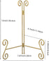 Gold Plate Stand, 12 Inch Decorative Plate Holder for Displaying Platters, Heavy-Duty Metal Easel Stand for Picture, Photo Frame, Plates, Books an...