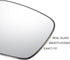 X AUTOHAUX Car Rearview Right Passenger Side Mirror Glass Replacement W/Backing Plate Heated White Glass for Honda Civic 2022-2024...